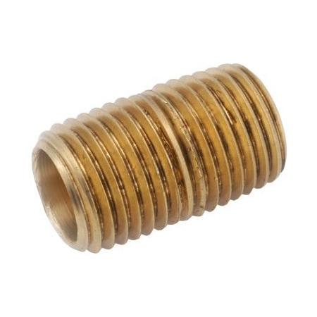 Pipe Nipple Rd Brass 1/4X4-1/2